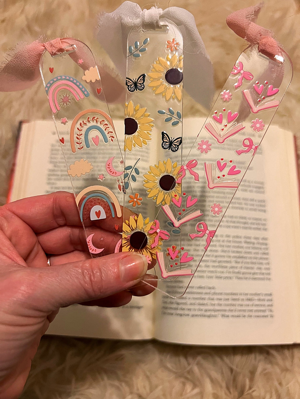 acrylic bookmarks