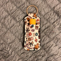 holiday keychain chapstick holders