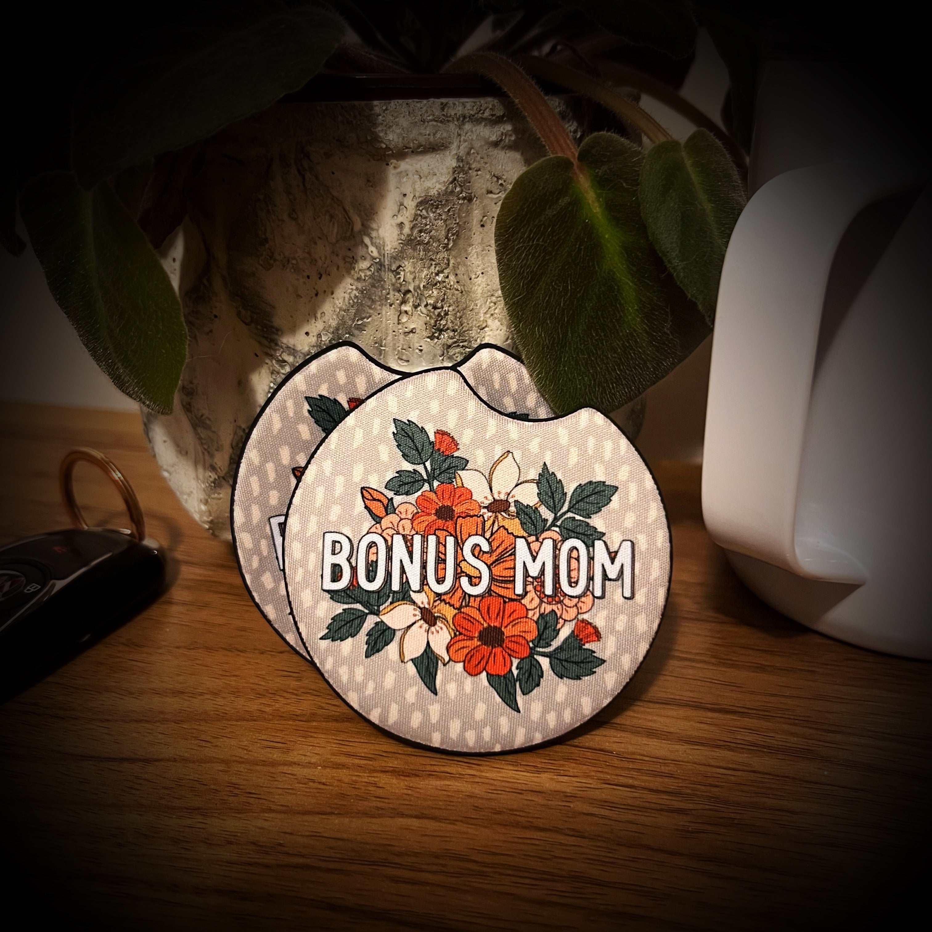 bonus mom car coasters