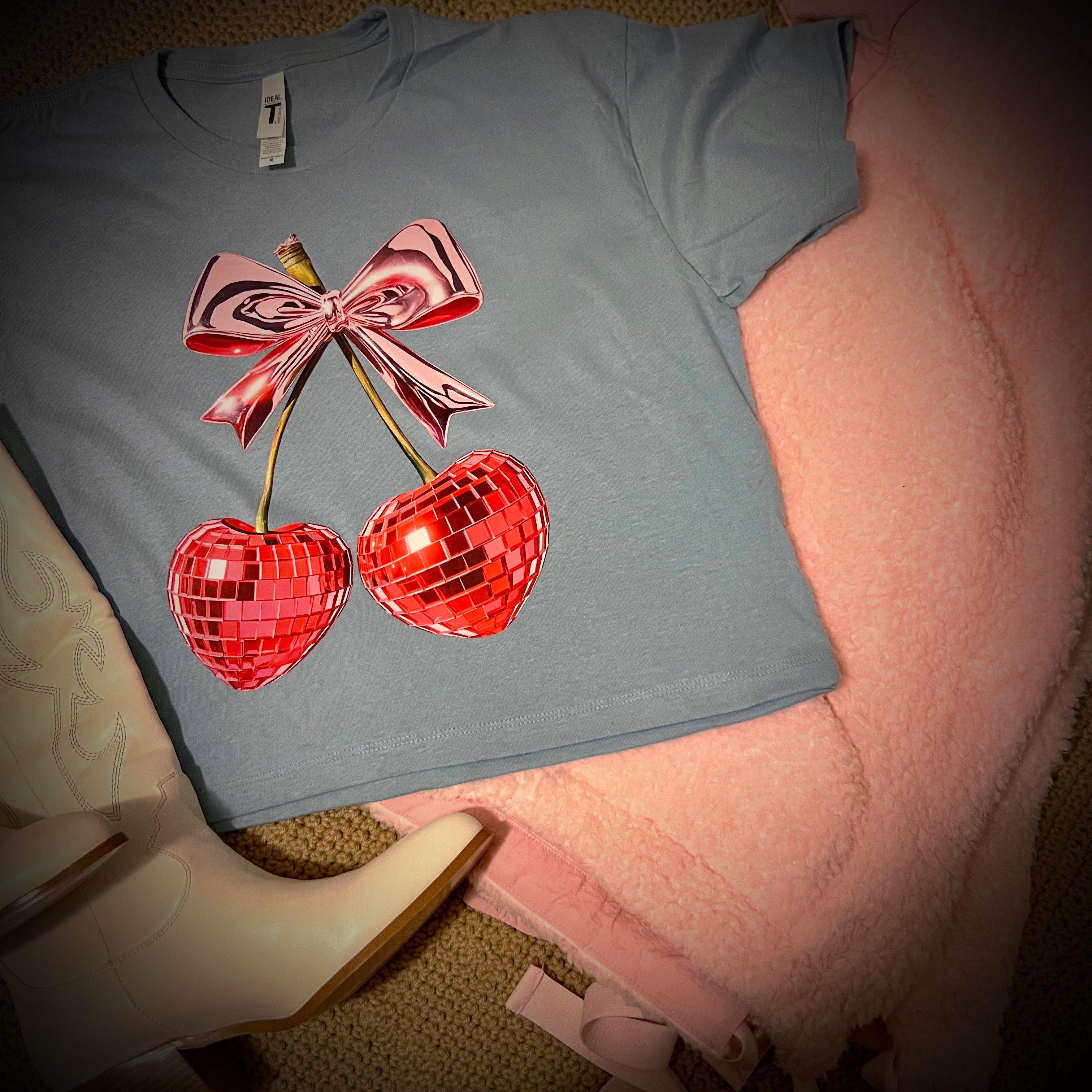 disco cherry tee
