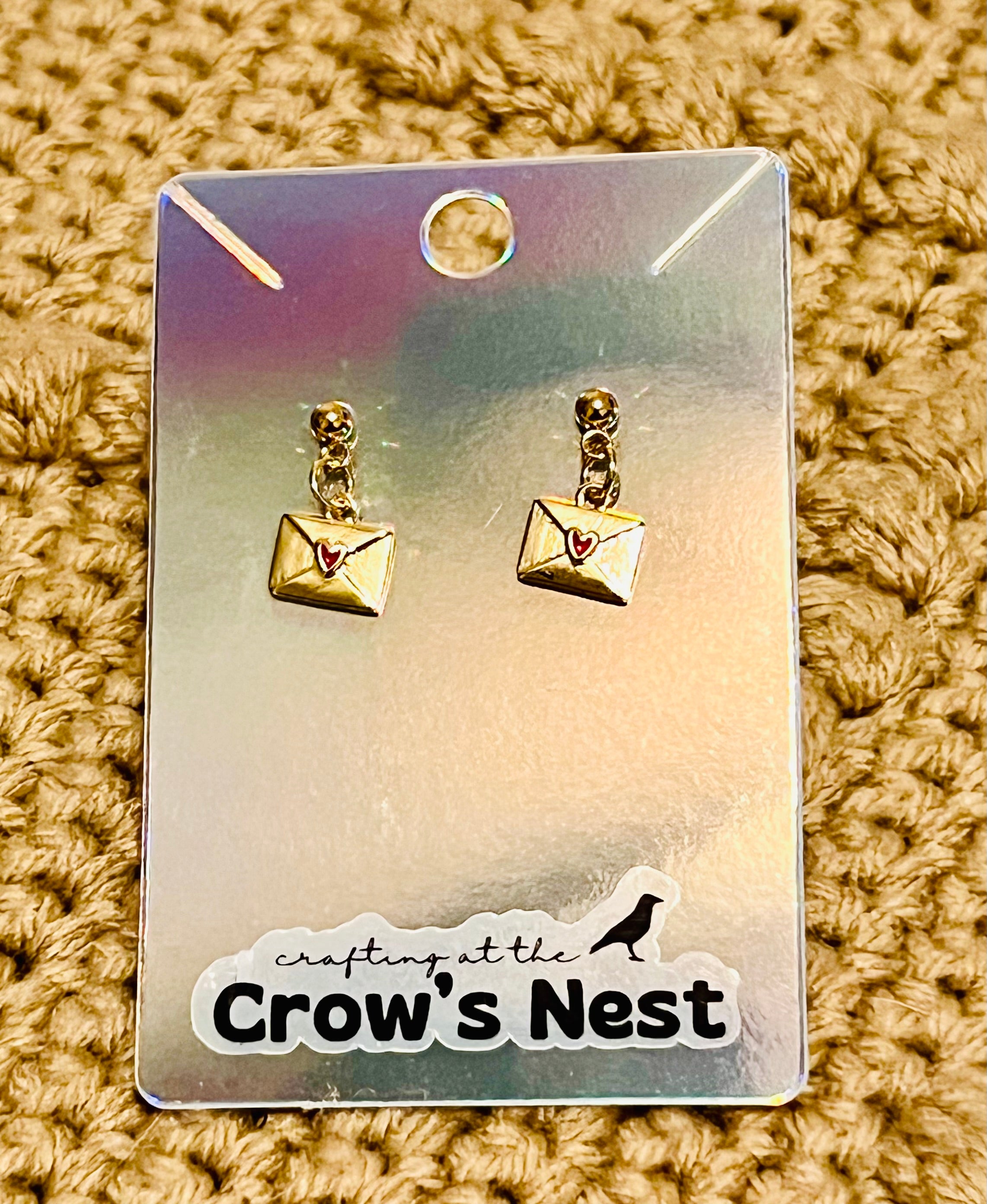 love letter earrings