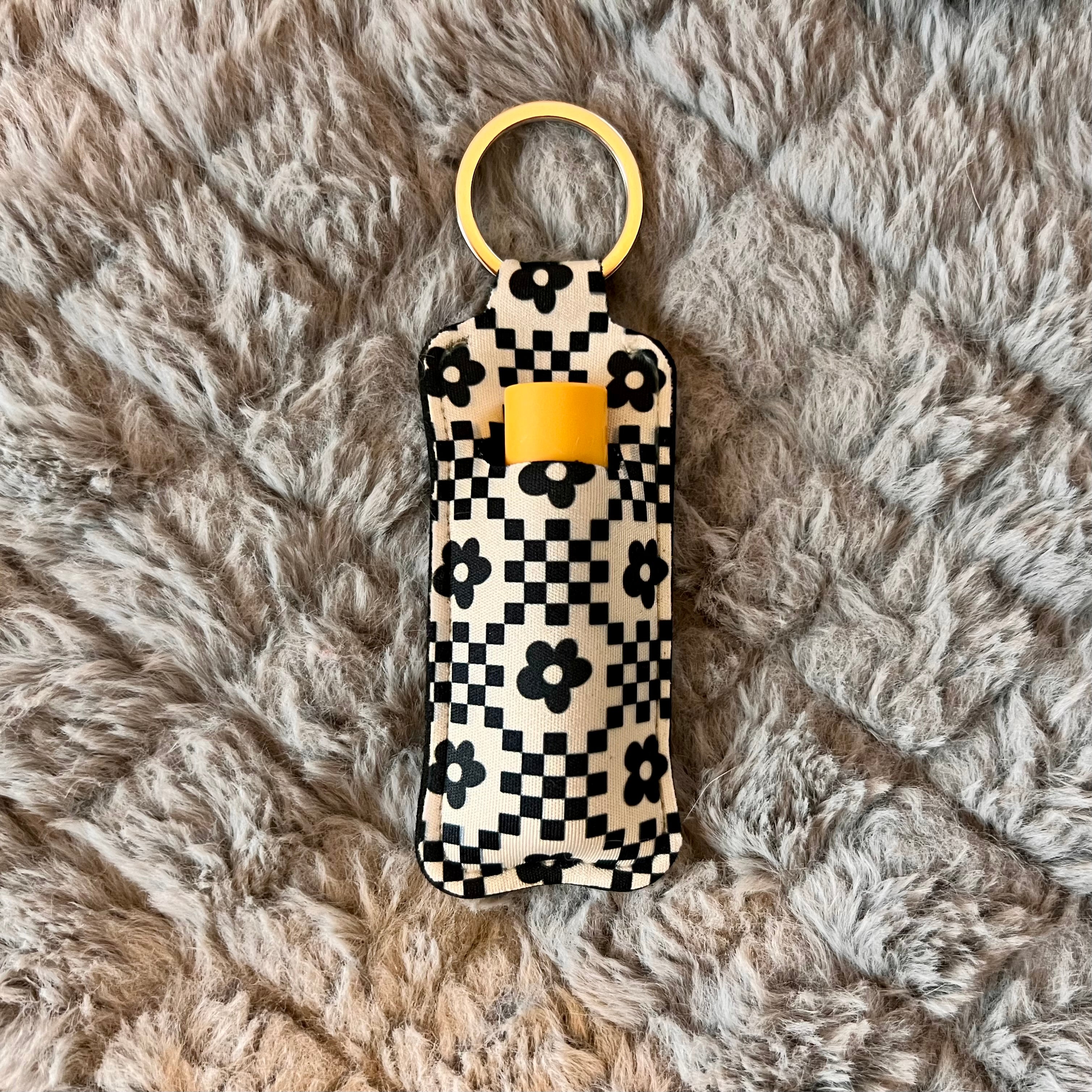 keychain chapstick holders