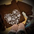 book heart sweatshirt
