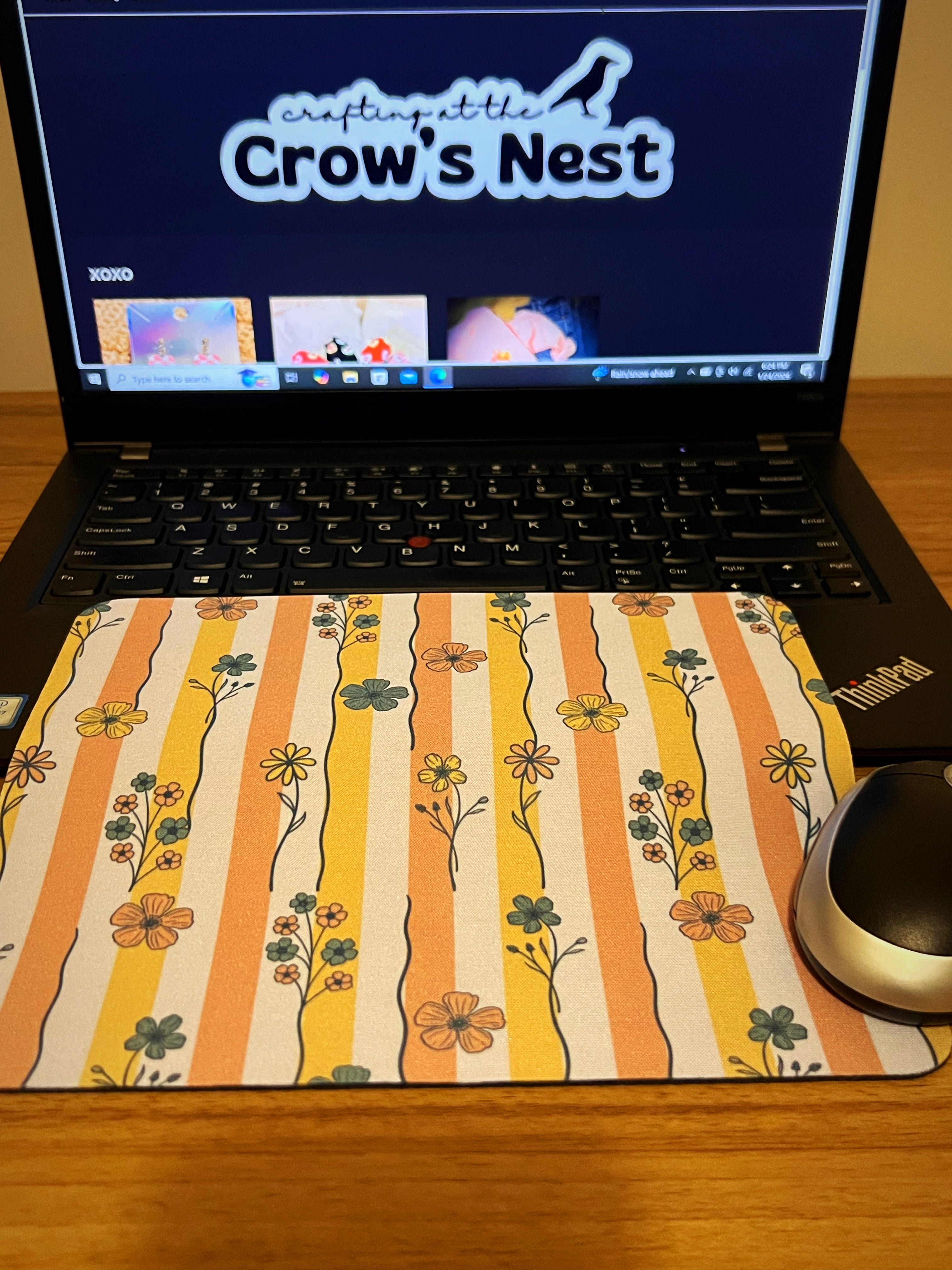 floral mousepad