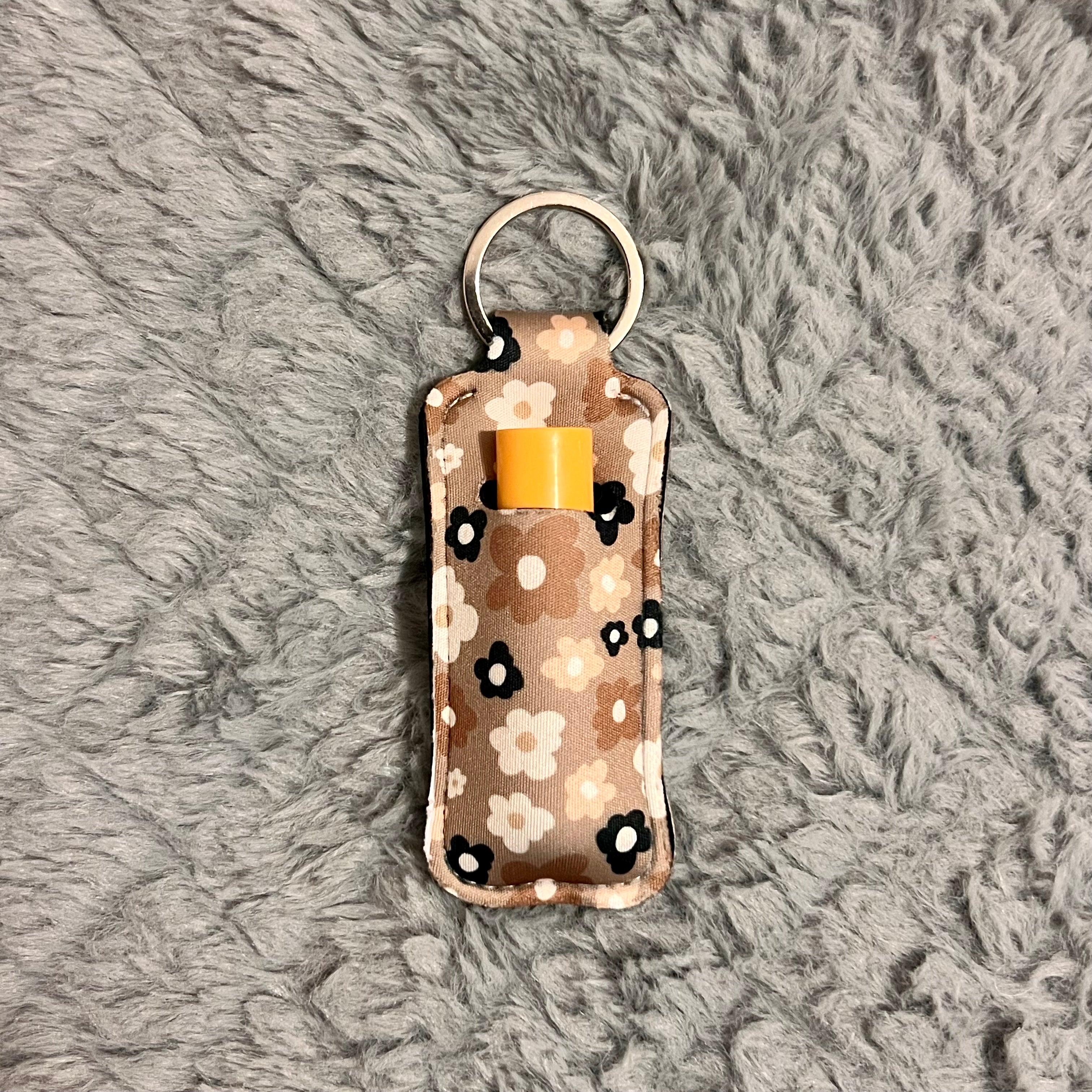 keychain chapstick holders