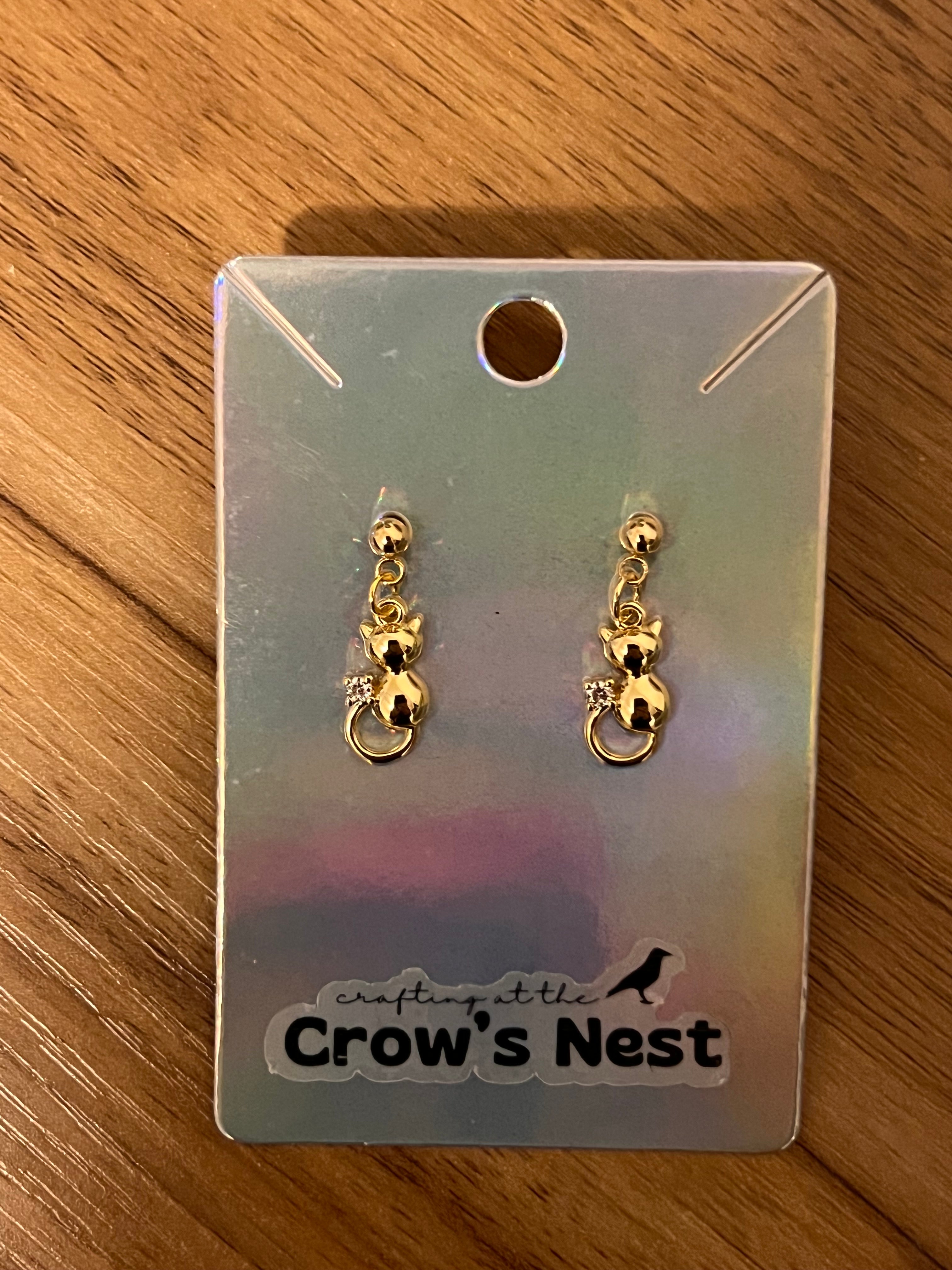 little kitty earrings
