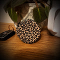leopard car coasters
