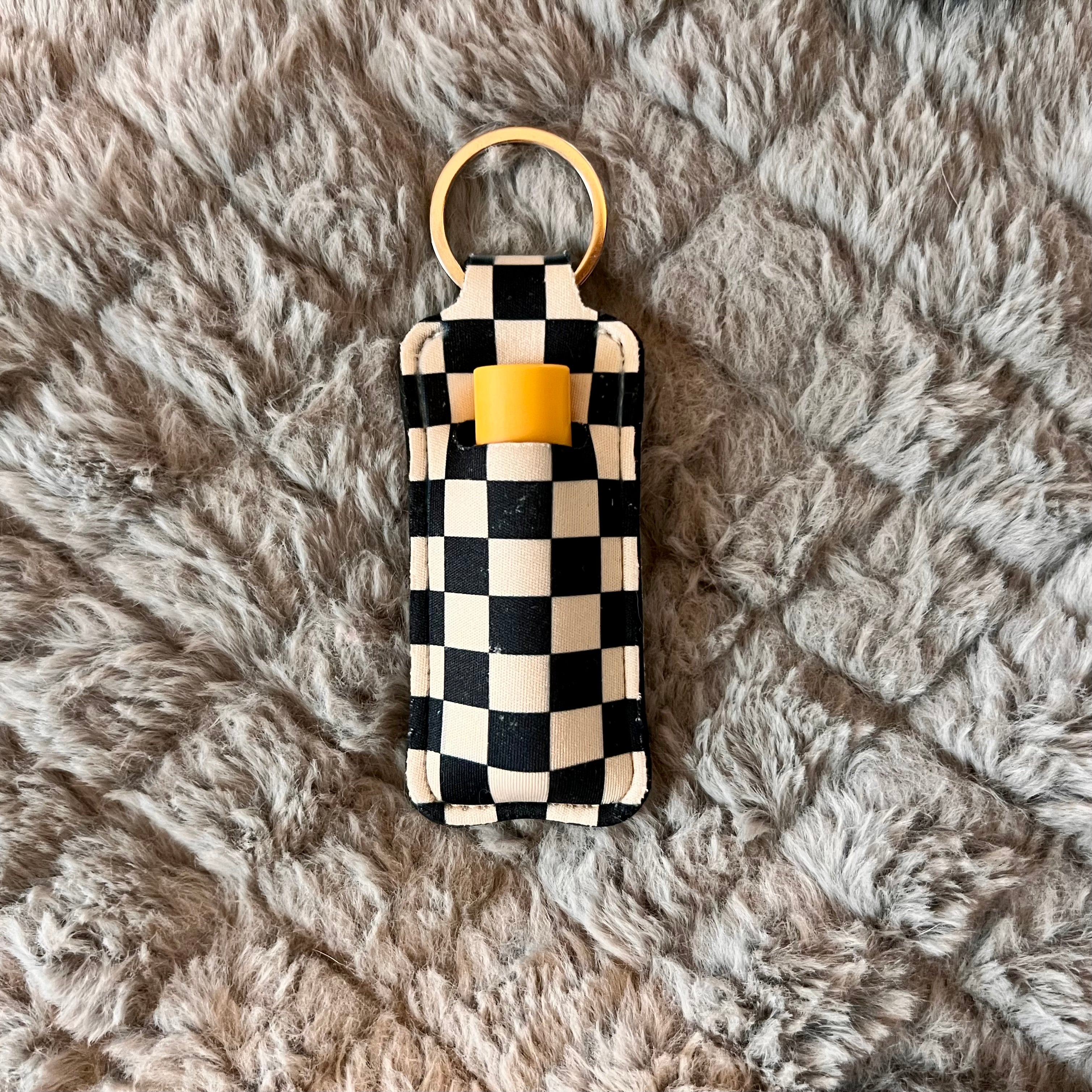 keychain chapstick holders