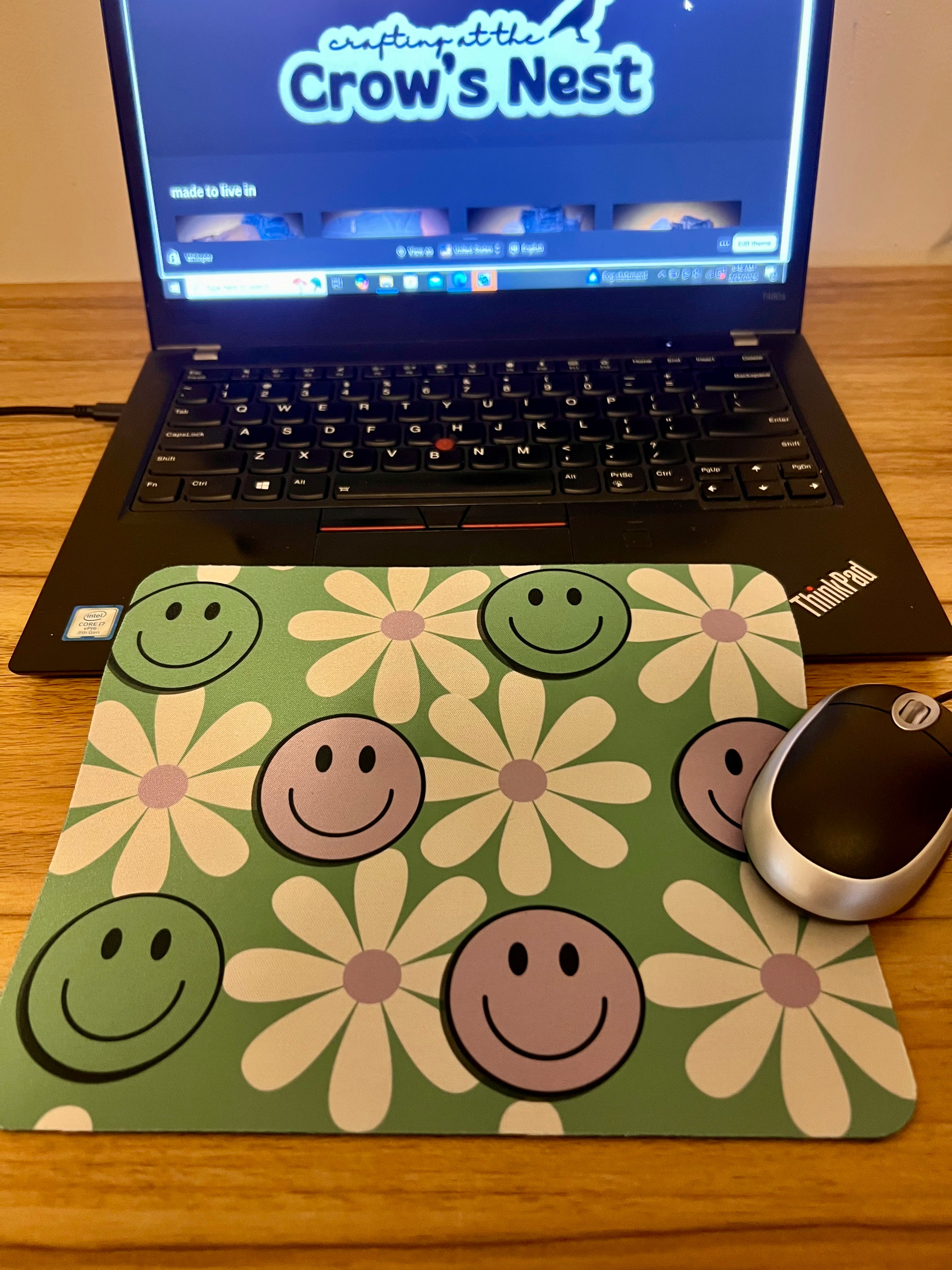 smiley mousepad