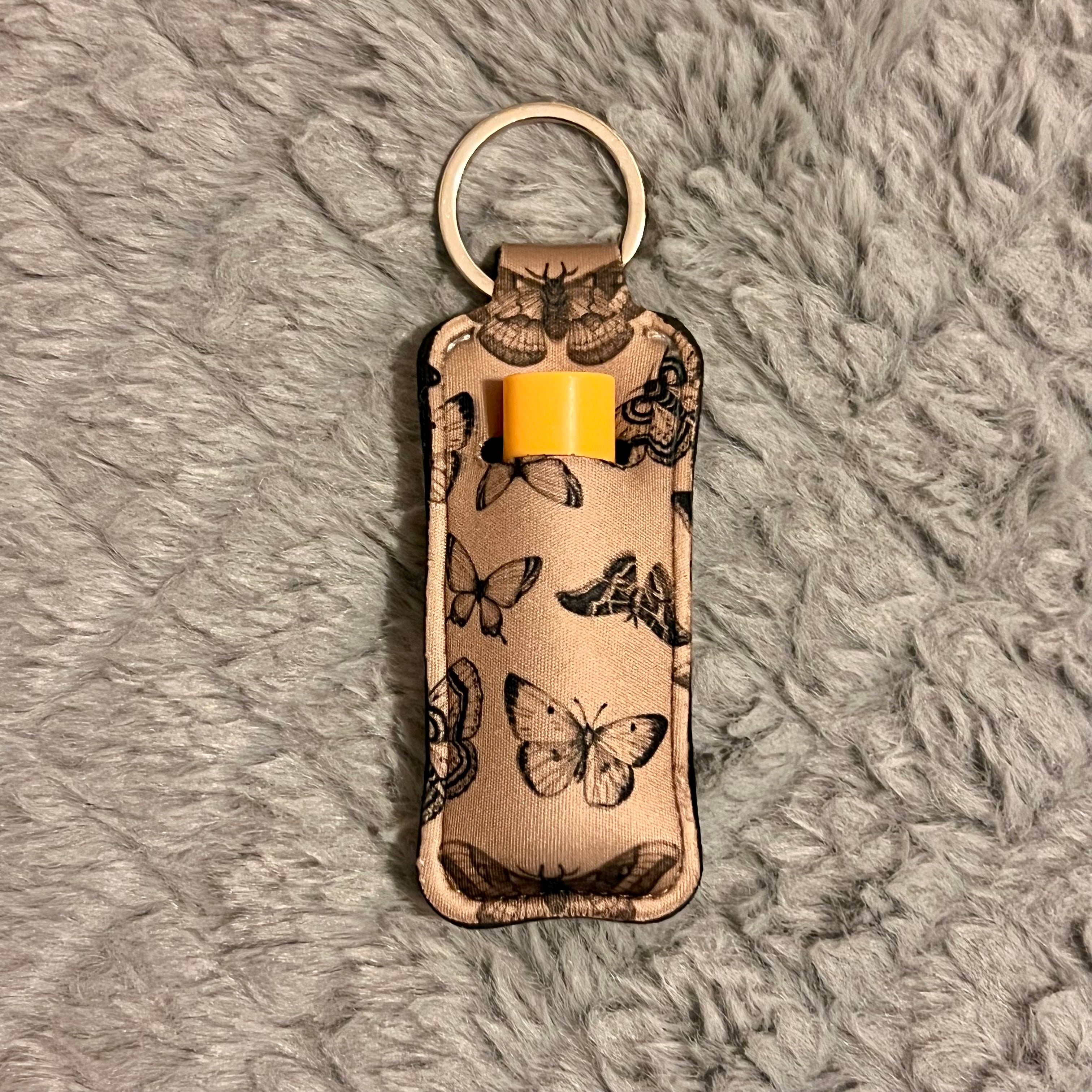 keychain chapstick holders