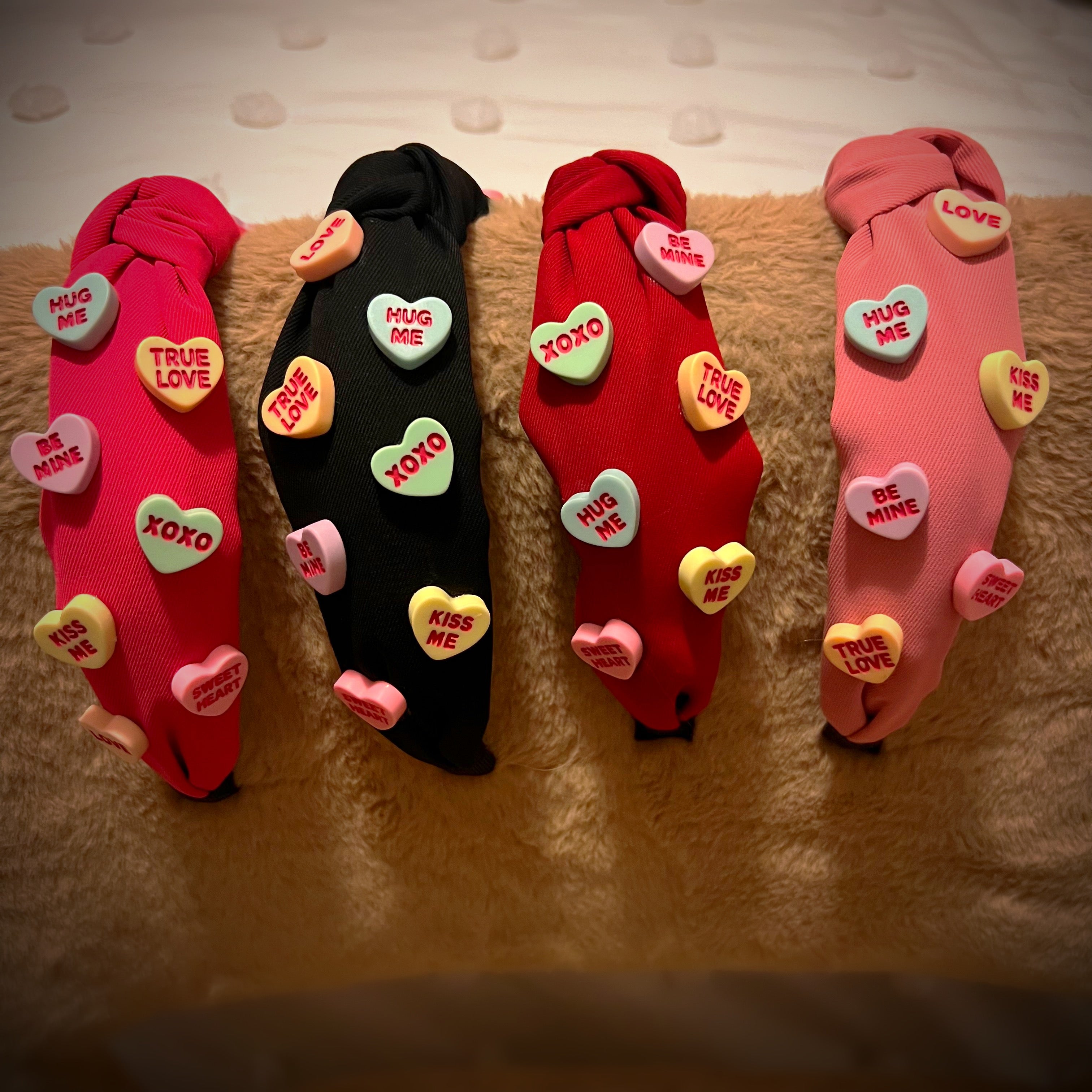 conversation heart headbands