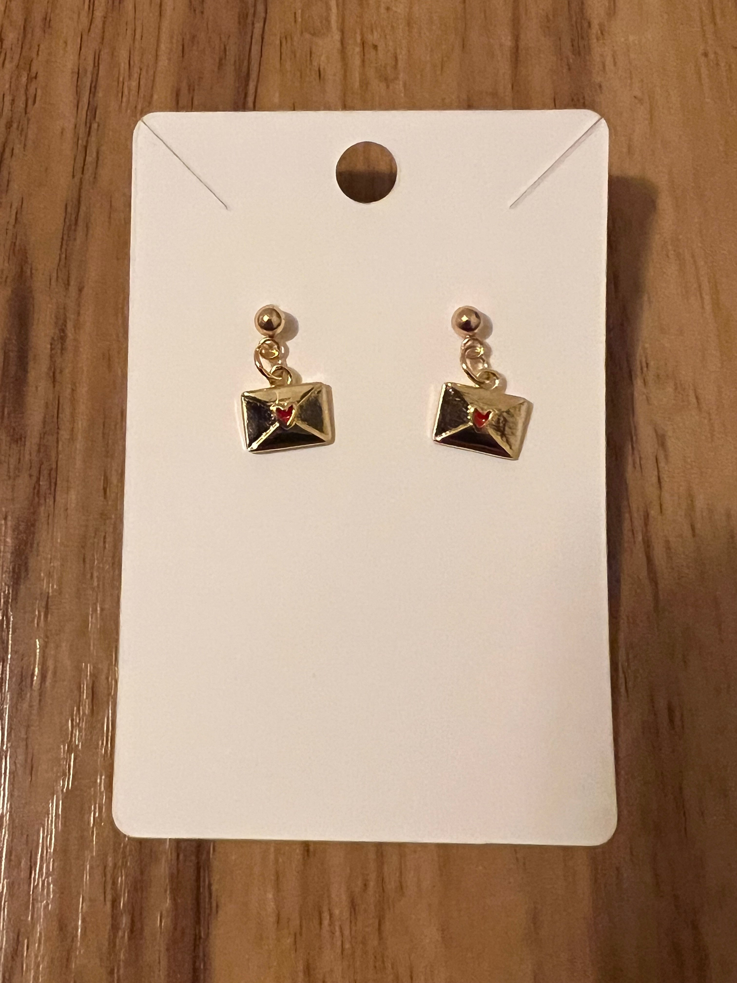 love letter earrings