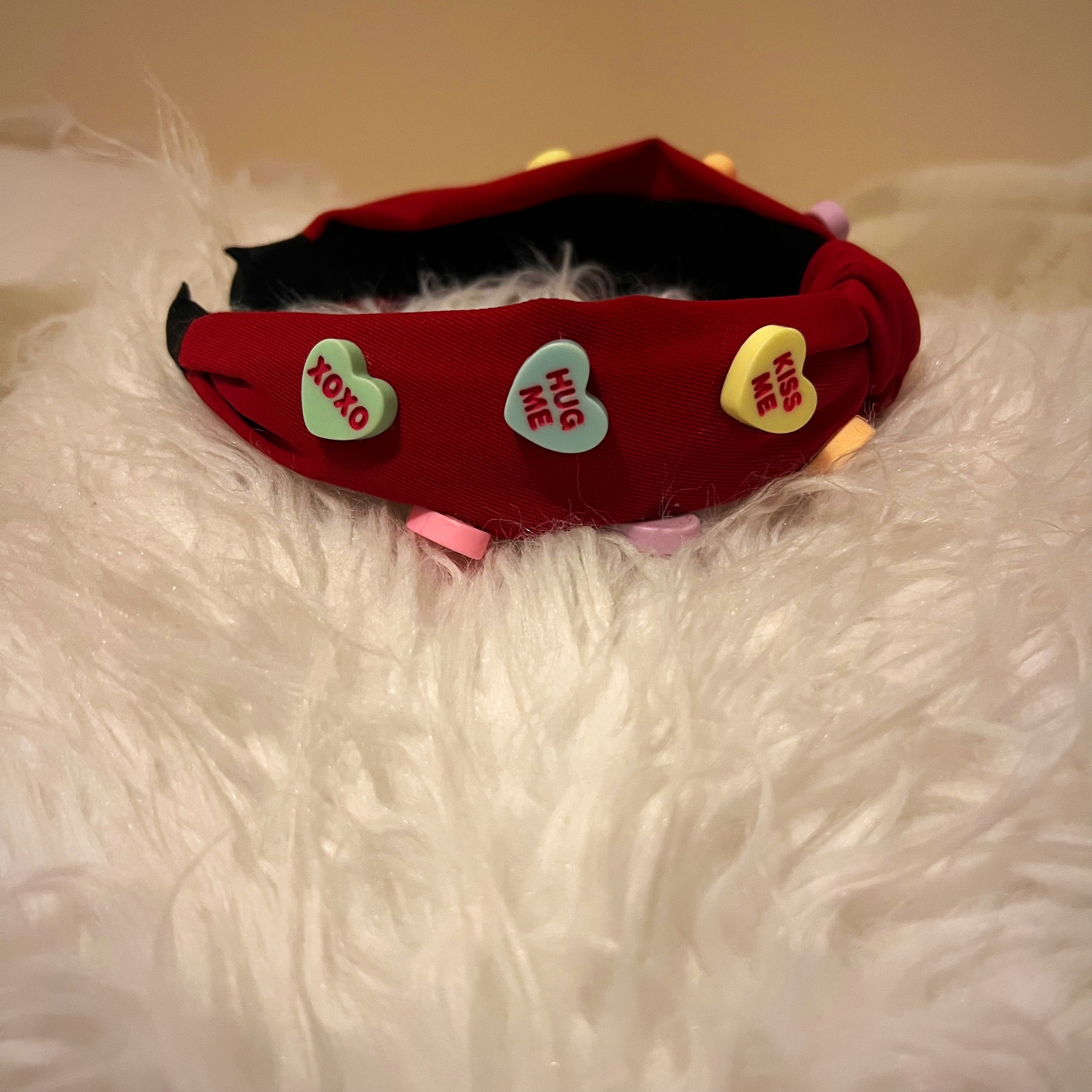 conversation heart headbands