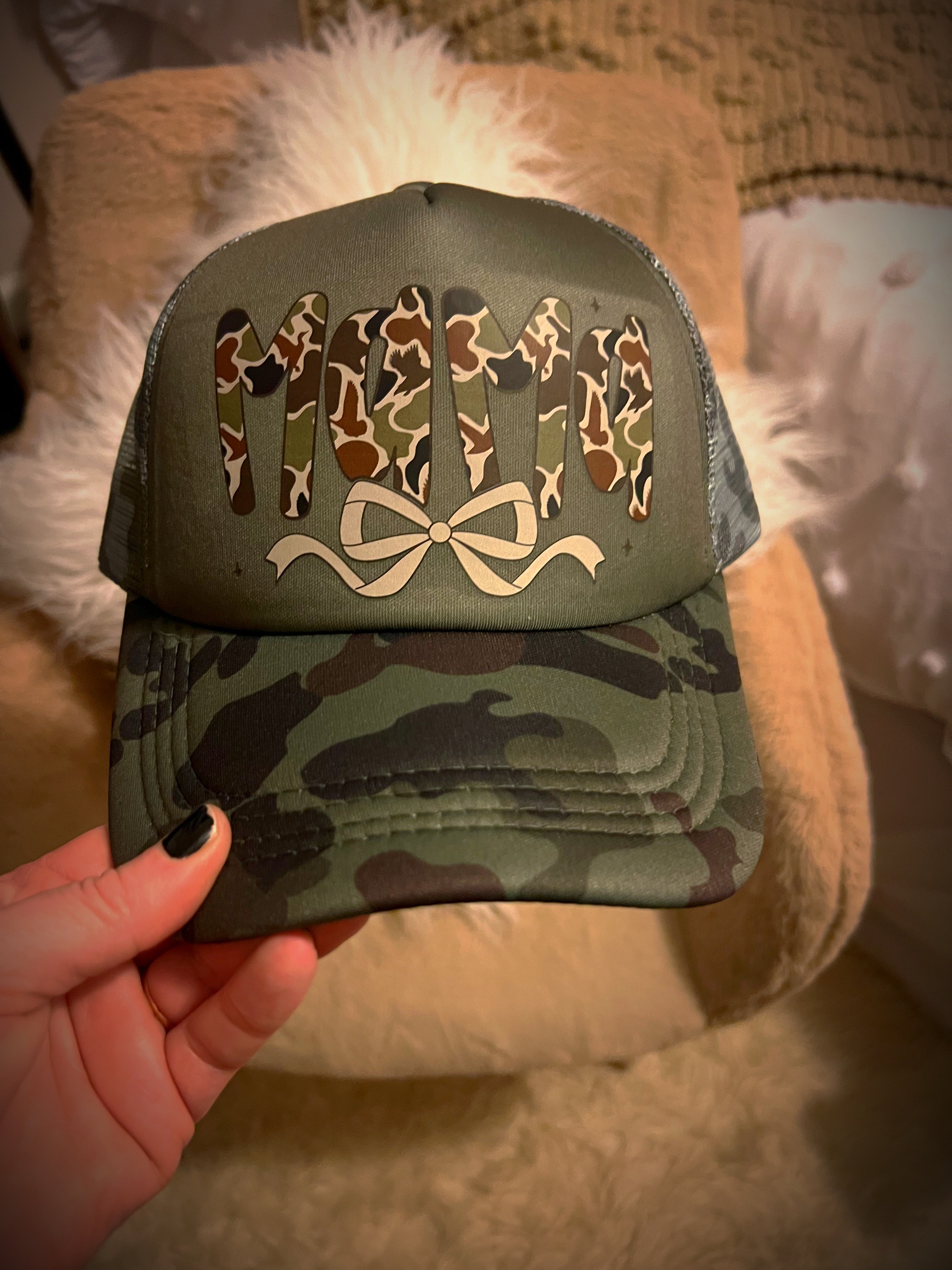 camo mama hat