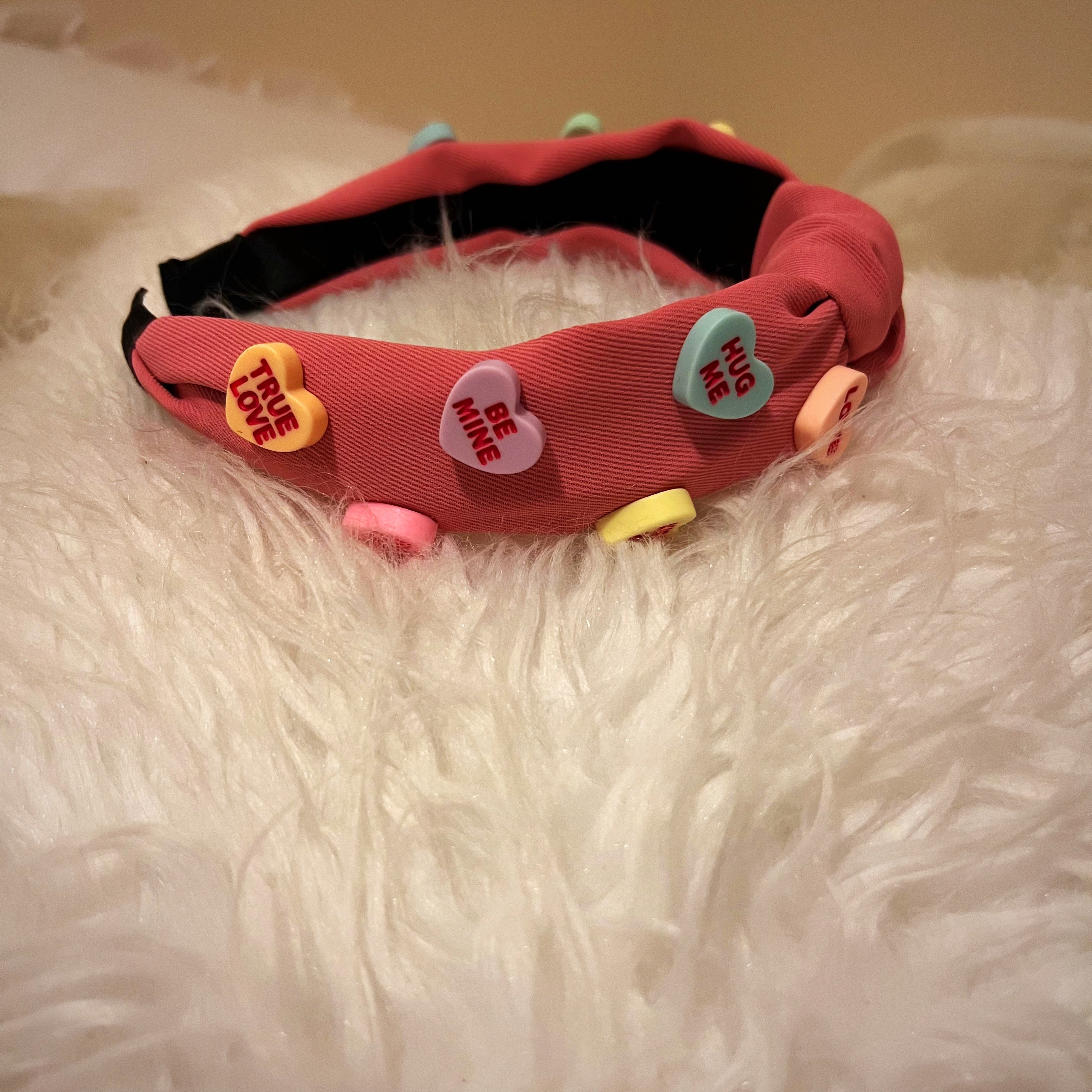 conversation heart headbands