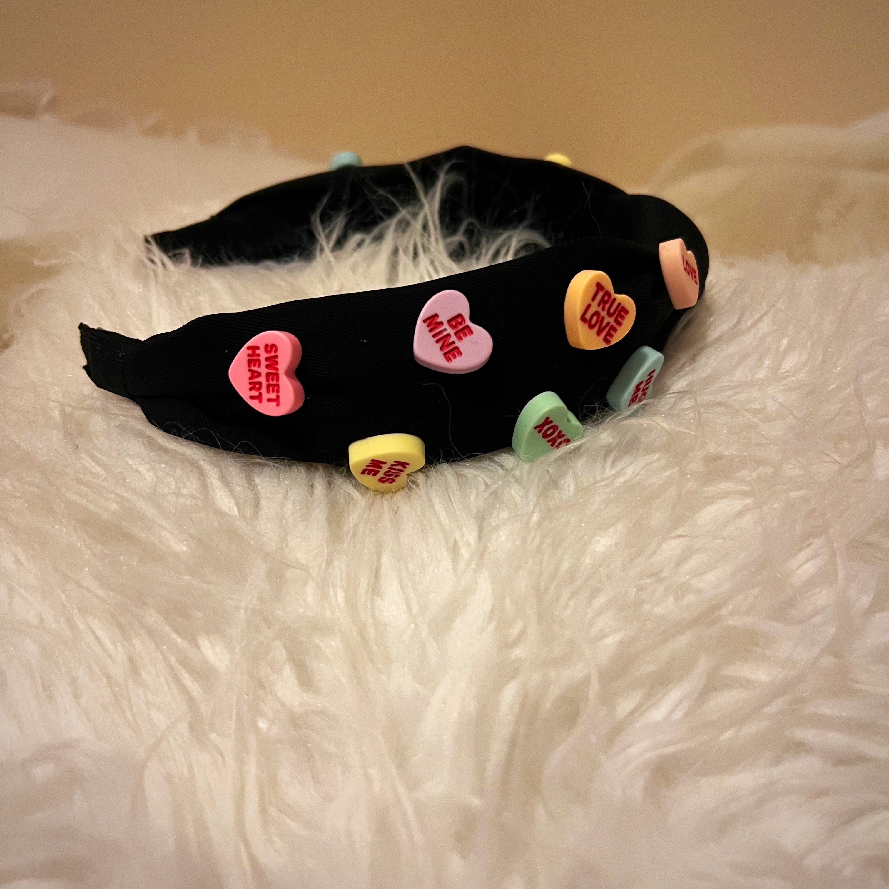 conversation heart headbands