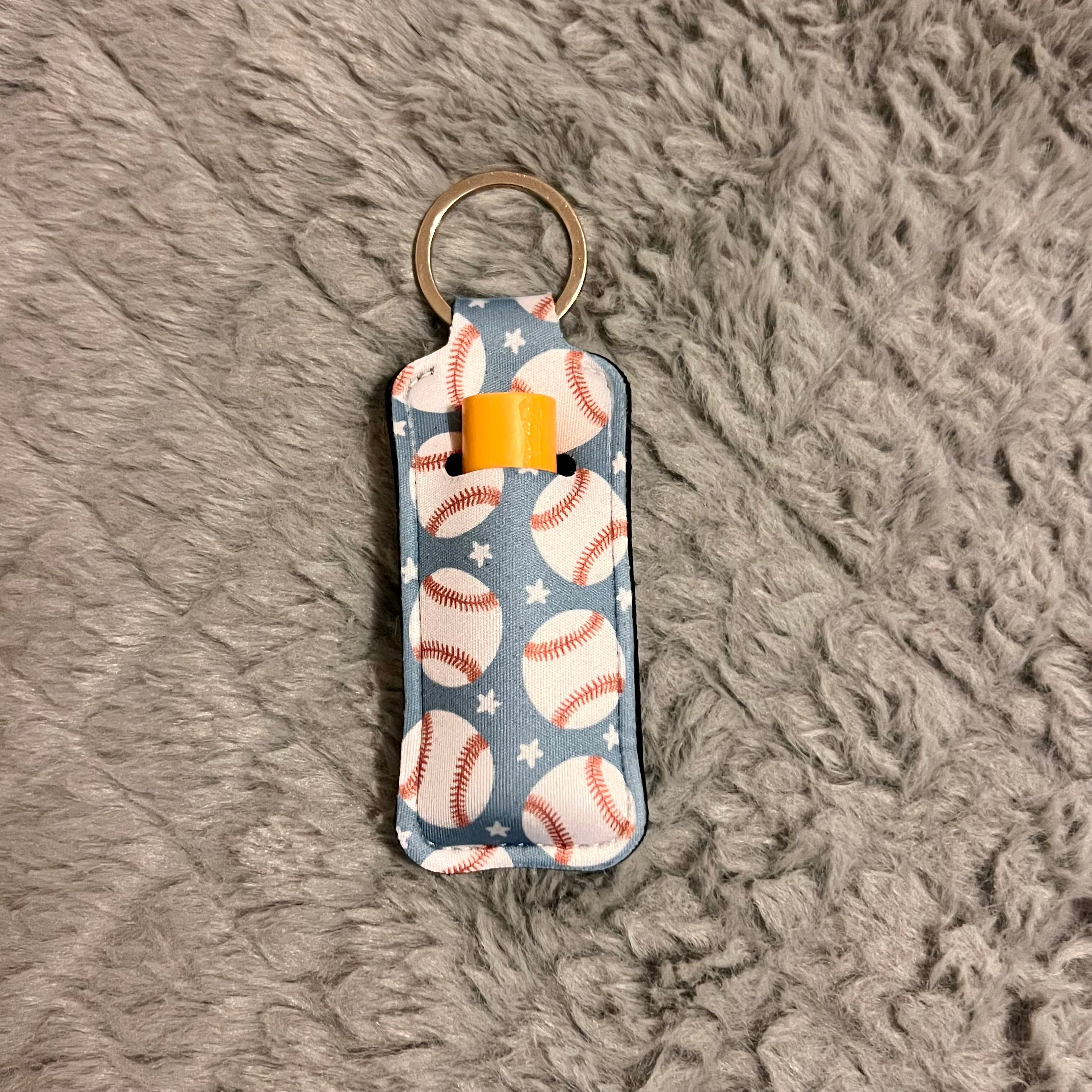 keychain chapstick holders