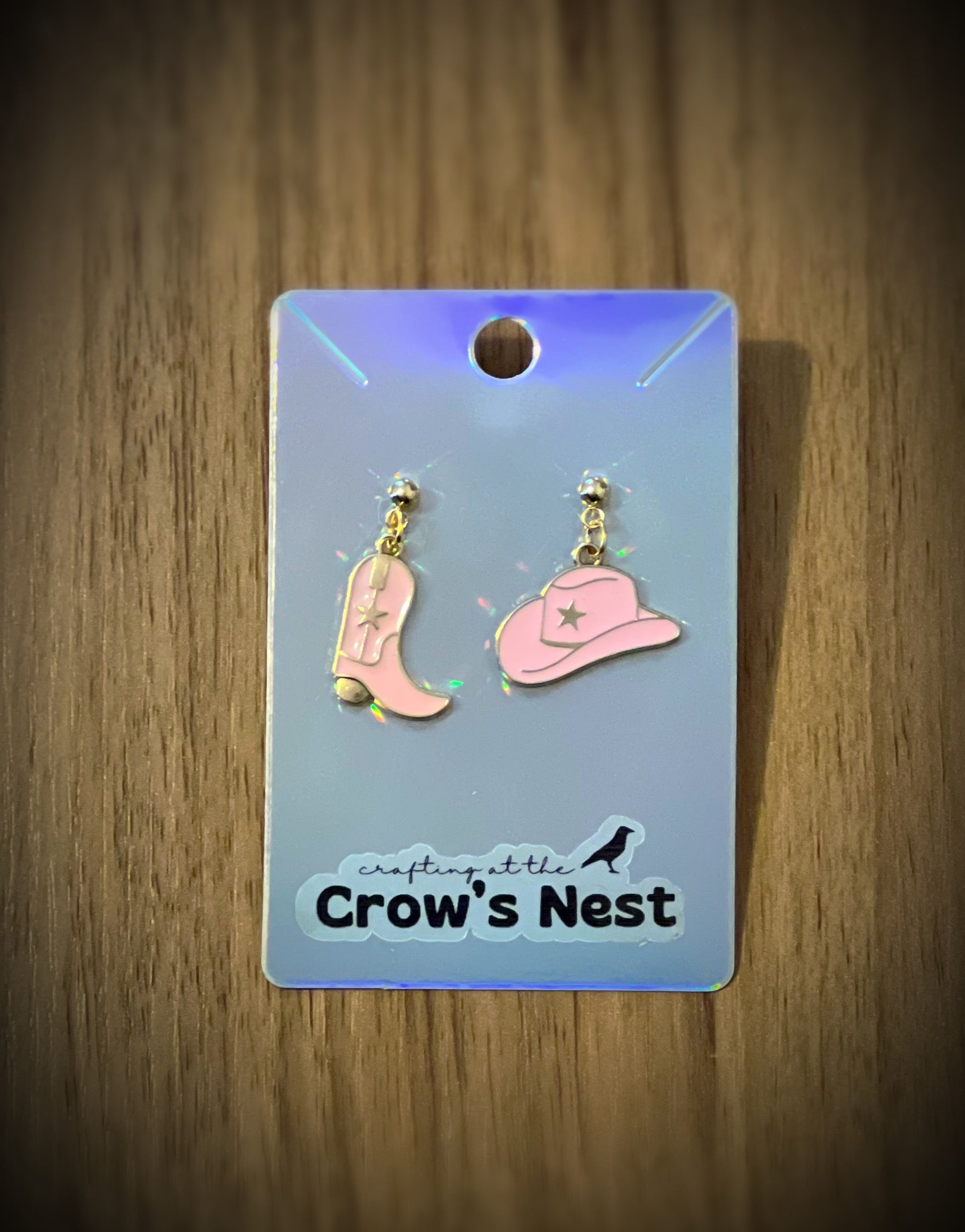 hat/boot earrings