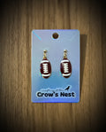 football earrings