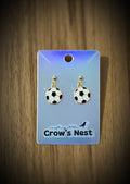soccer earrings