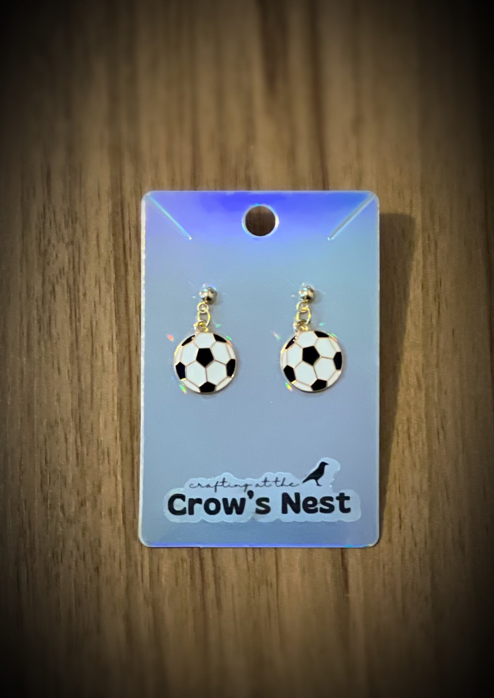 soccer earrings