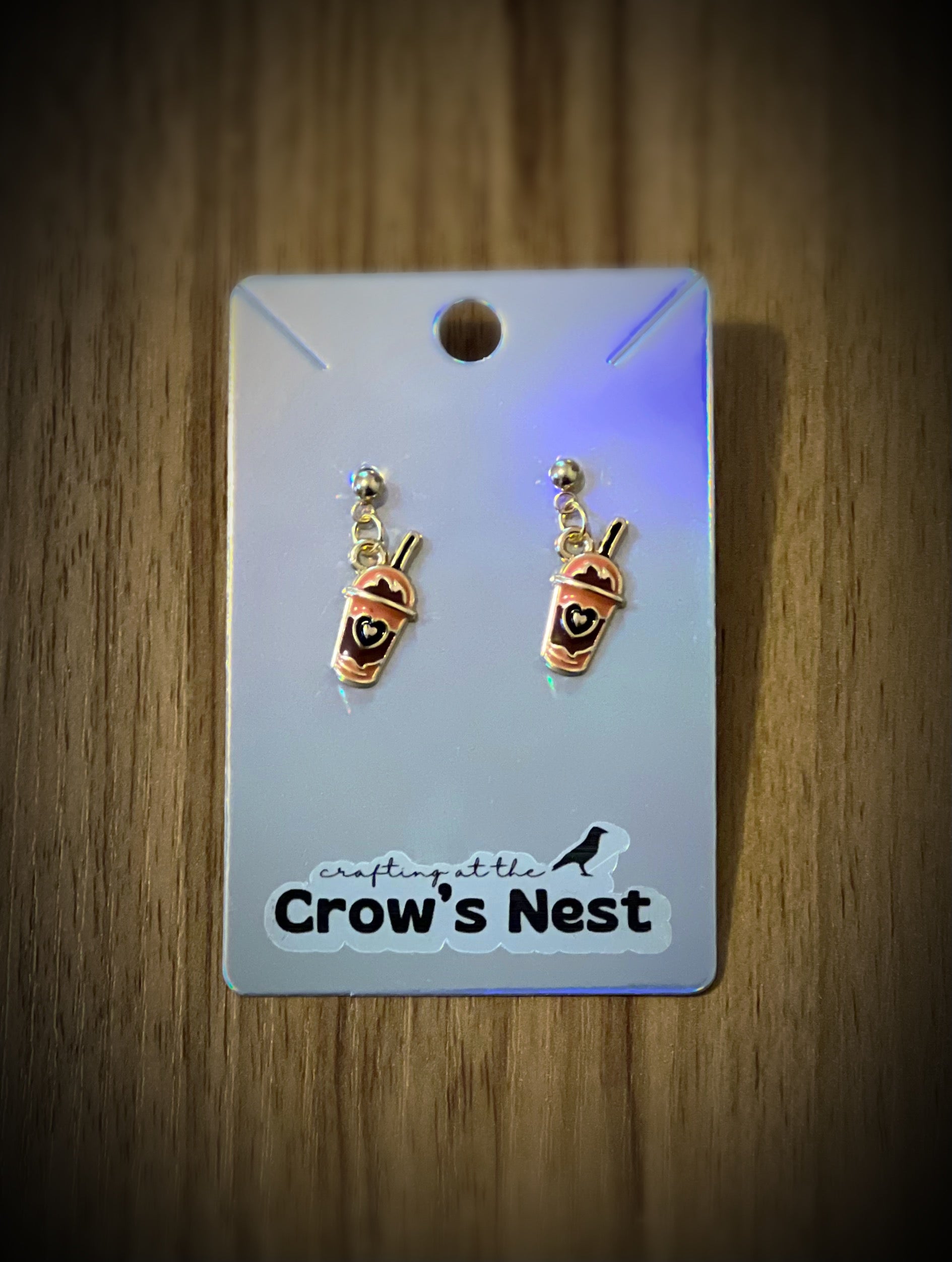 coffee earrings