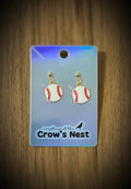 baseball earrings