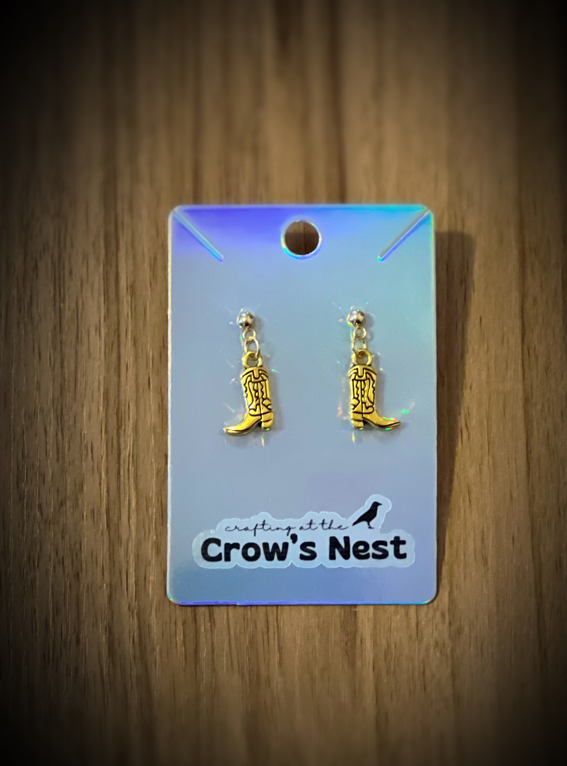cowboy boot earrings