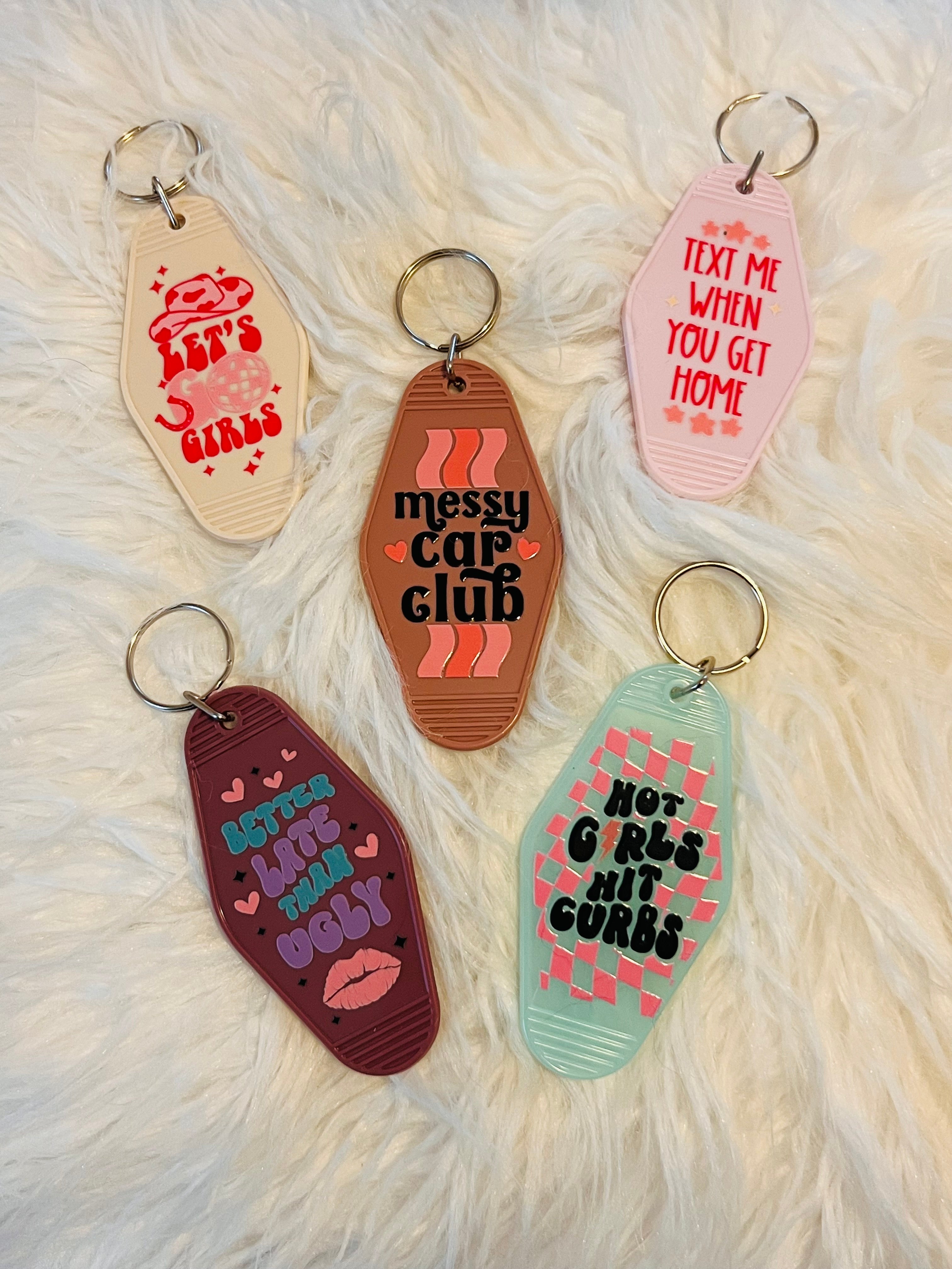 motel keychains